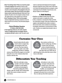 Fourth page of Storyworks 3 teaching guide