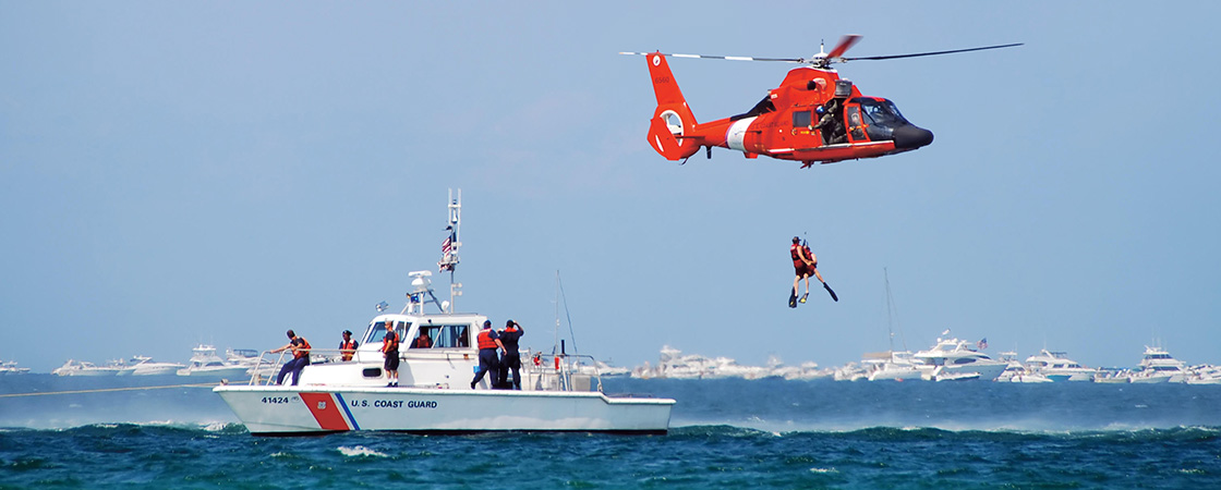 Image of helicopter rescue