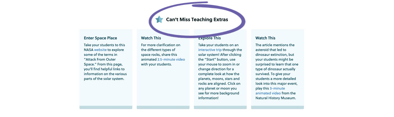 can&apos;t miss teaching extras screenshot